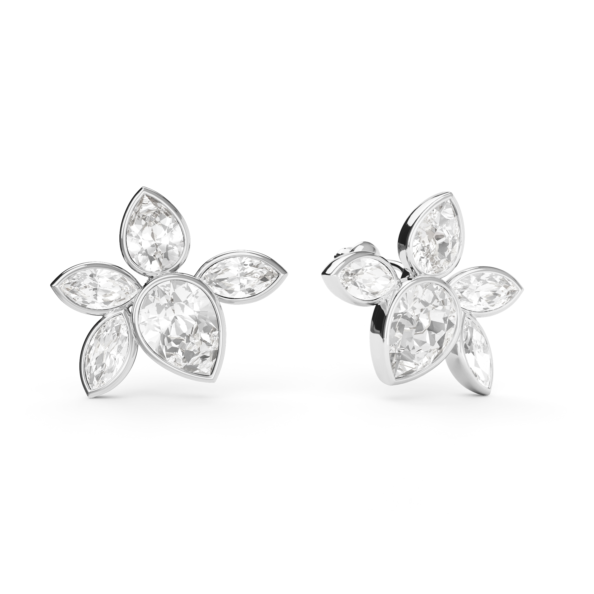 Selia Mix Statement Carrier Earrings Silver Plated