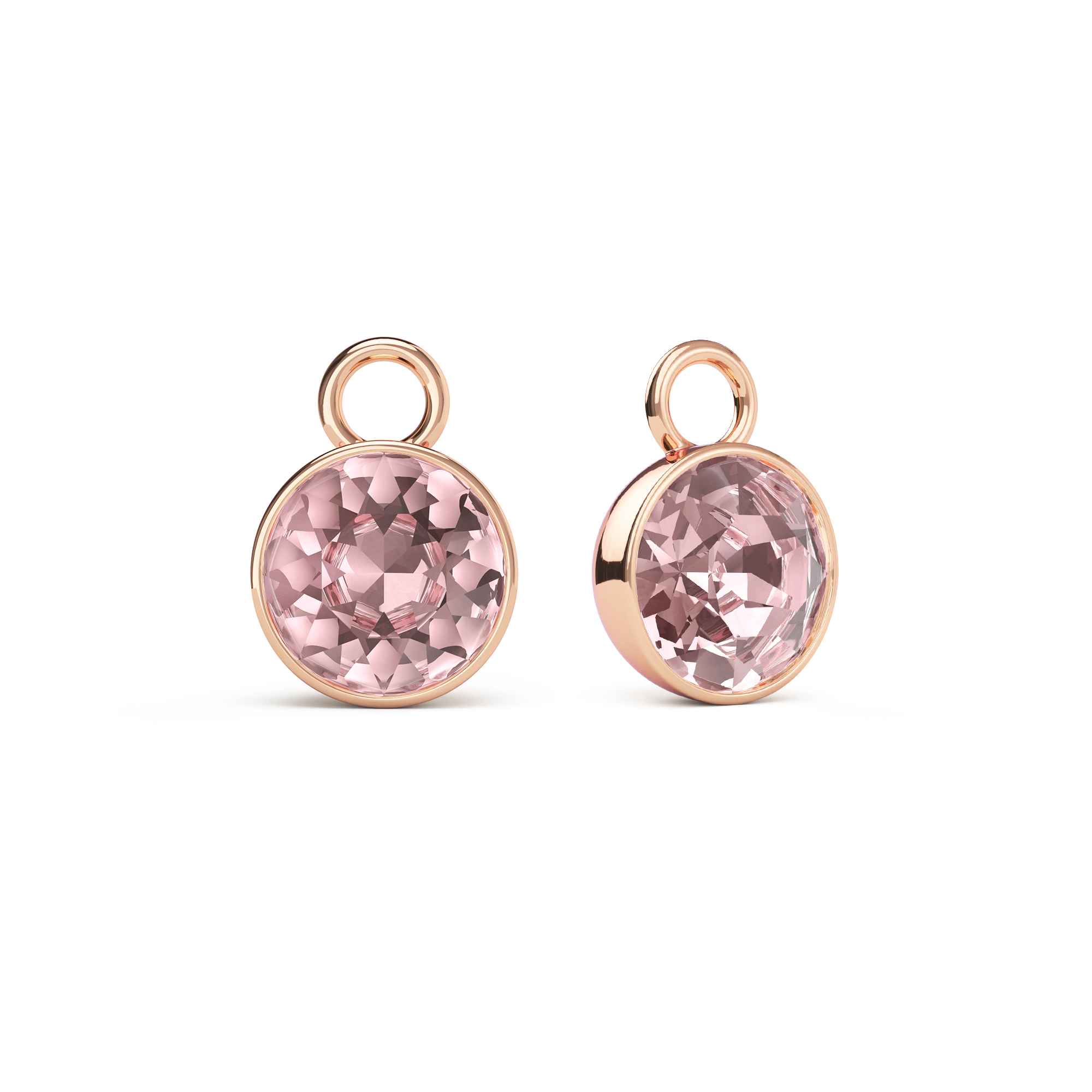 Bella 2 Carat Mix Charms with Swarovski Vintage Rose Rose Gold Plated