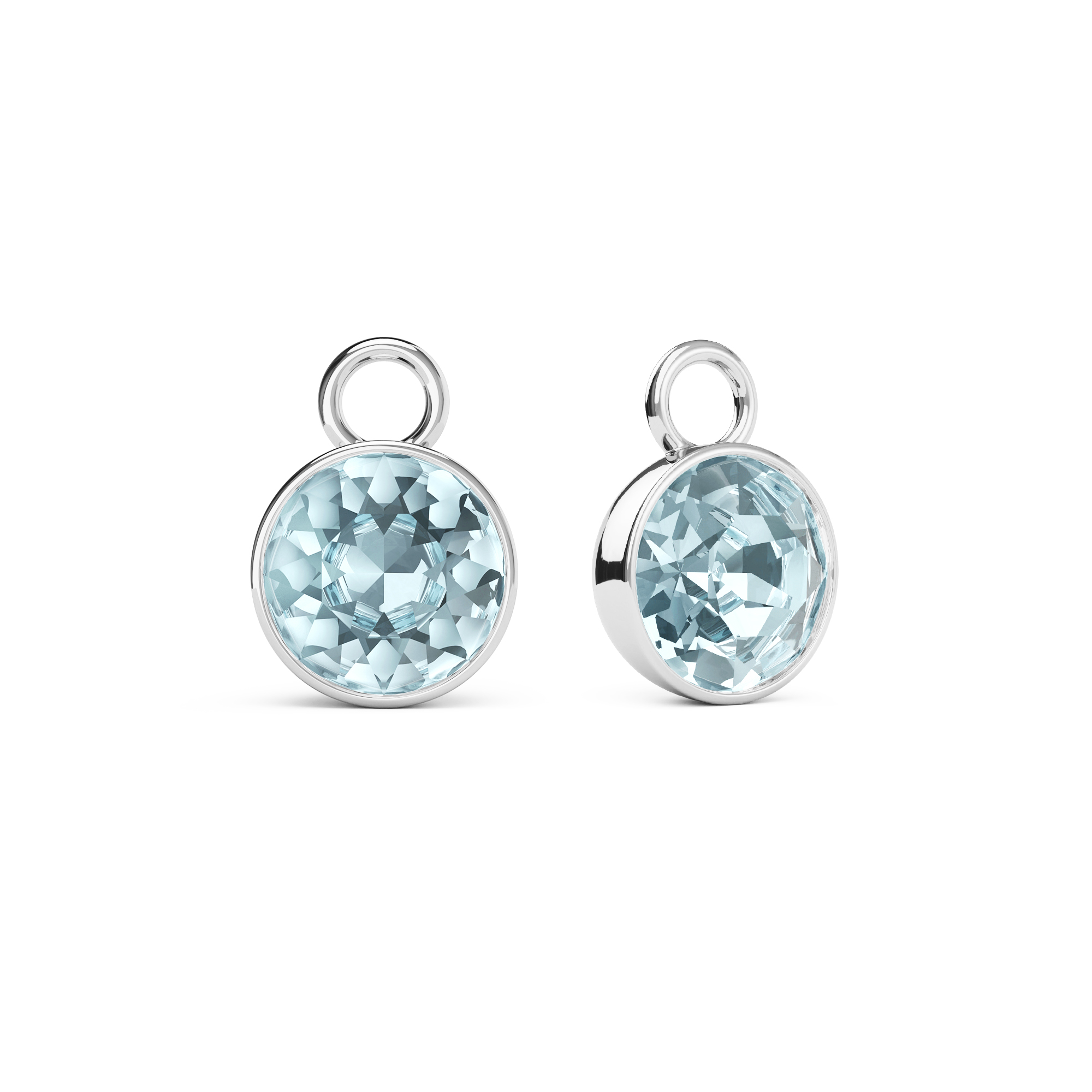 Bella 2 Carat Mix Charms with Swarovski Light Azore Rhodium Plated