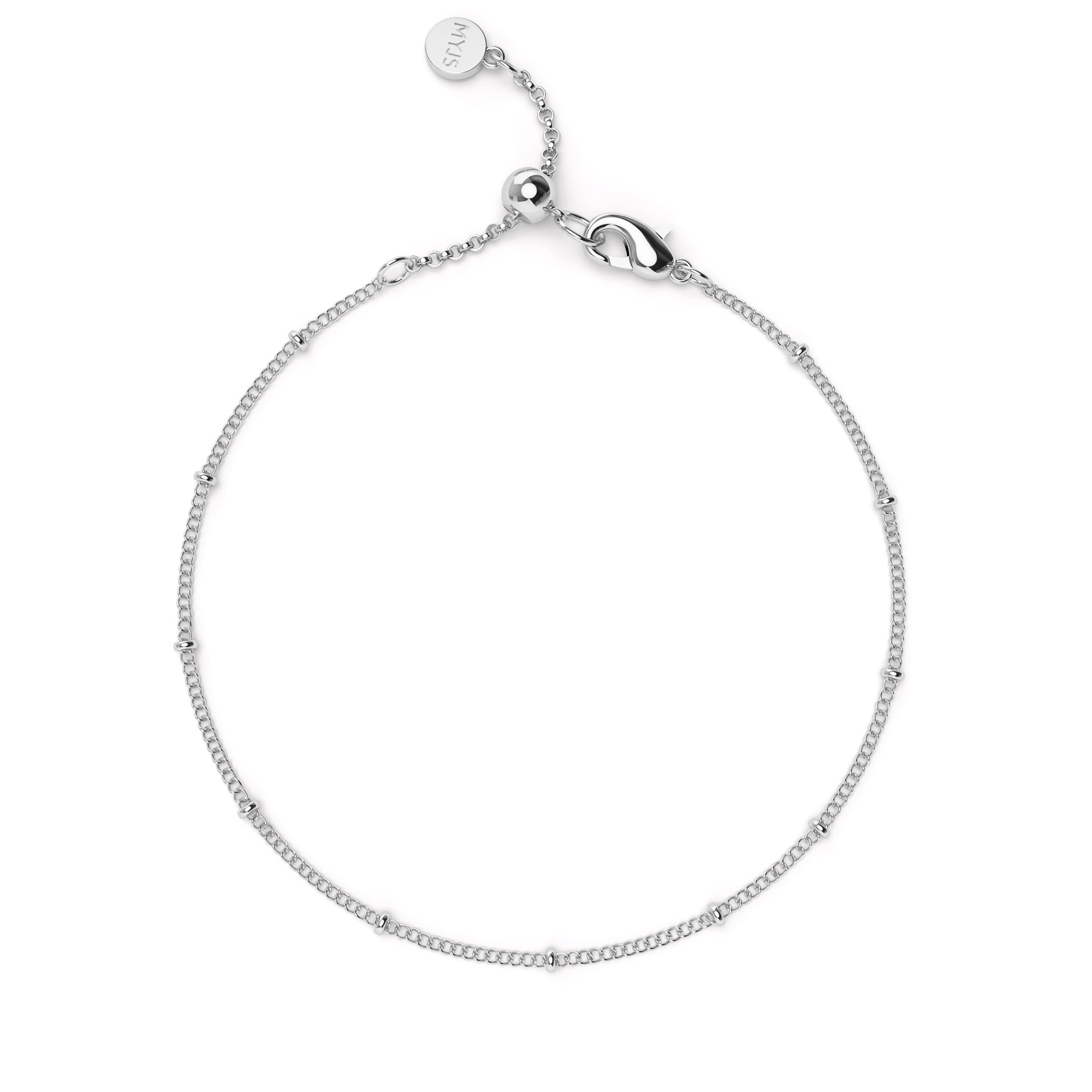 Droplet Bracelet Silver Plated