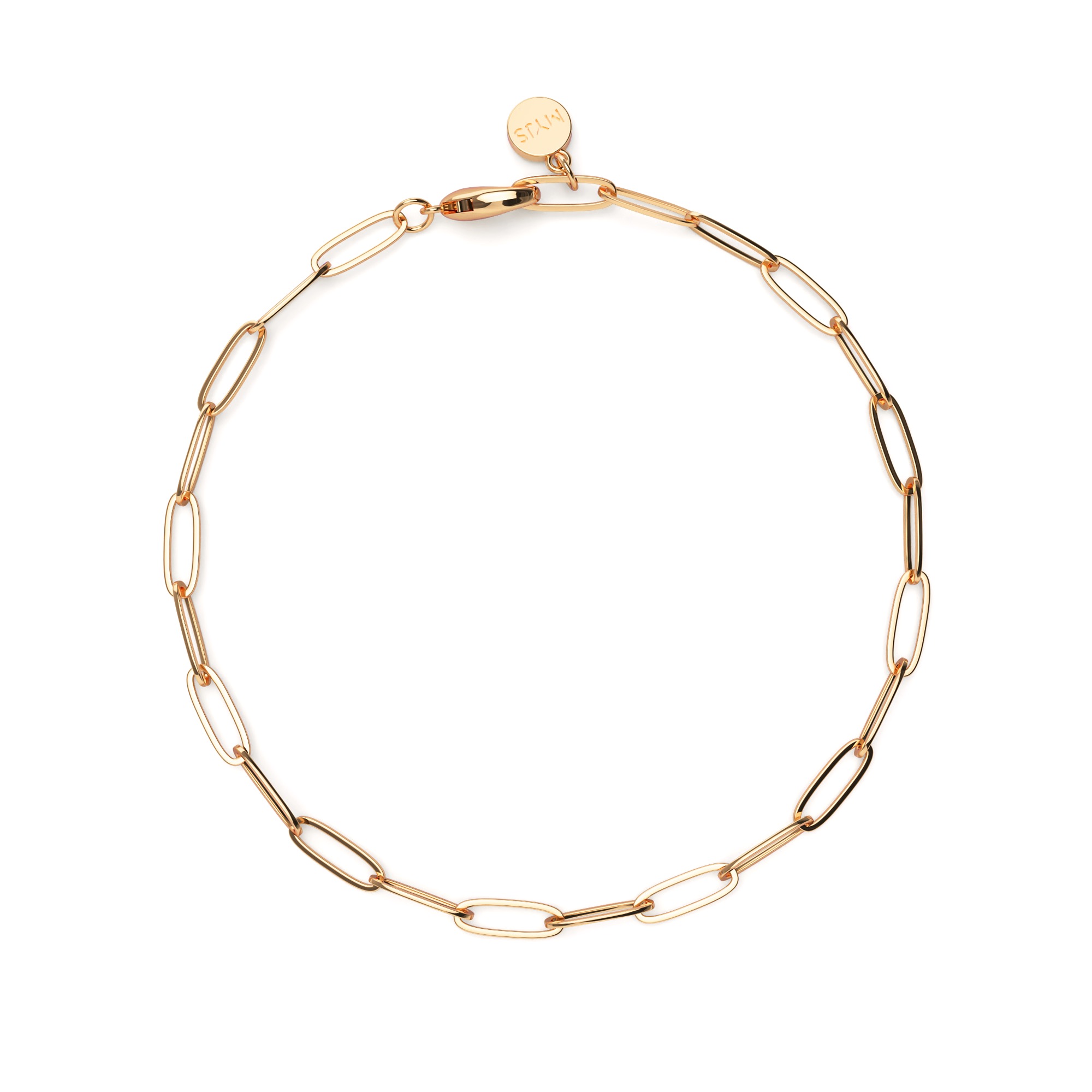Link Bracelet Rose Gold Plated
