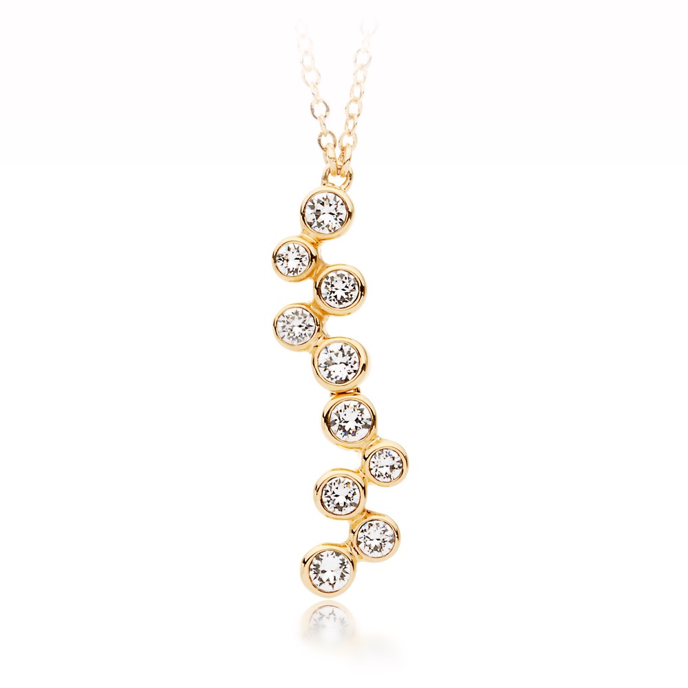 MYJS Fidelity Necklace with Swarovski® Crystals Gold Plated