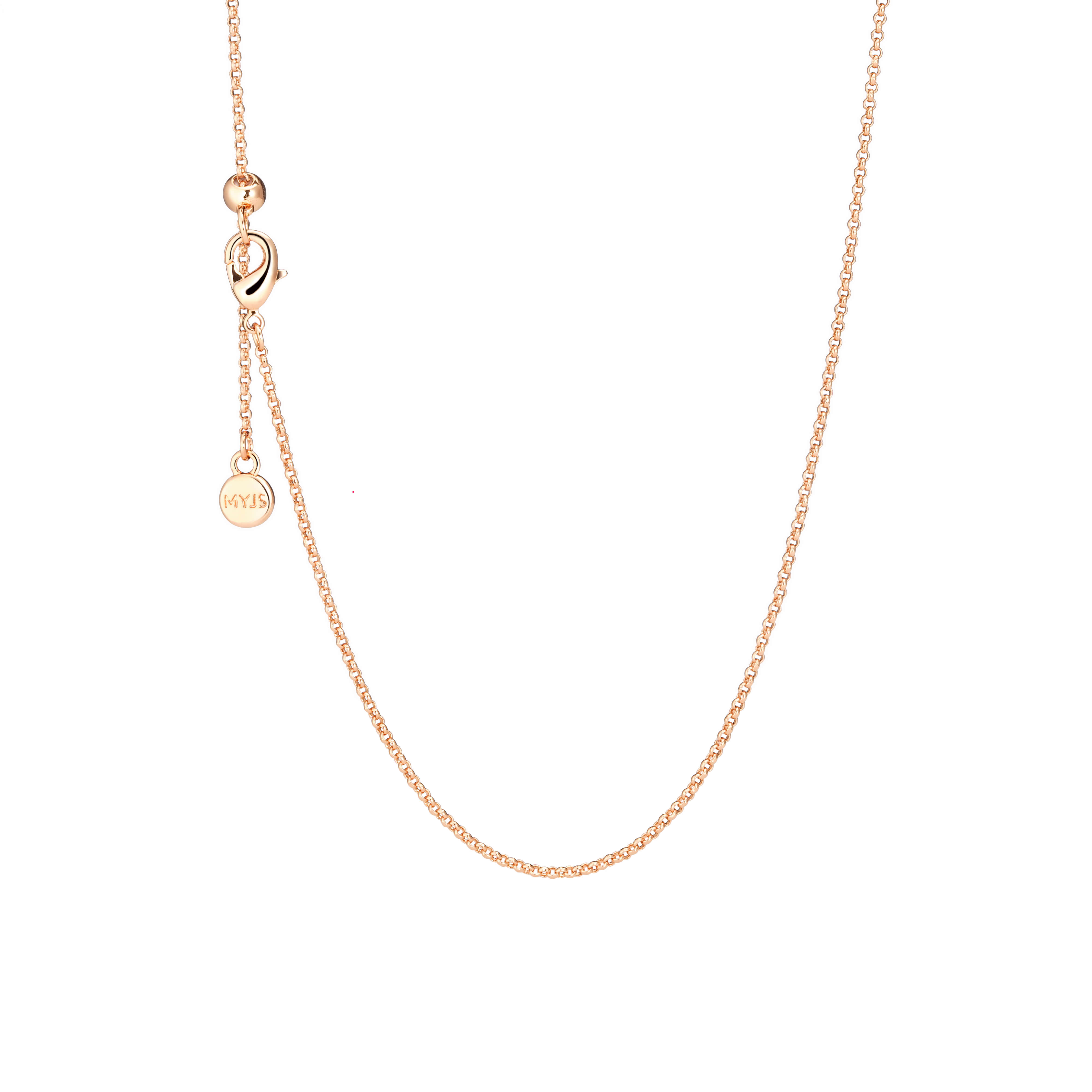 Adjustable 45CM Necklace Chain Rose Gold Plated