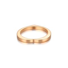 Arc of Love Basic Ring Rose Gold Plated