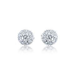 MYJS Emma Pave Crystal Ball Earrings with Swarovski® Crystals