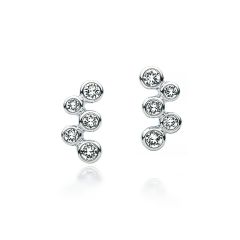 MYJS Fidelity Bubbles Stud Earrings with Swarovski® Crystals