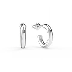 Basics Mix Hoop Carrier Earrings Silver Plated
