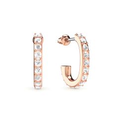Eternity Mix Carrier Earrings 16mm Rose Gold Plated