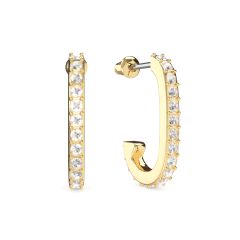 Eternity Mix Carrier Earrings 19mm Gold Plated