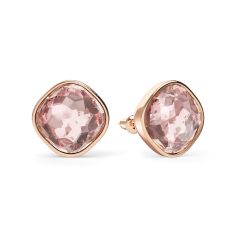 Cushion Statement Mix Carrier Earrings Vintage Rose Crystals Rose Gold Plated