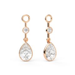 Helena Drop Mix Charms Rose Gold Plated