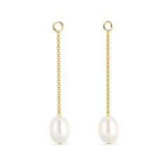 Petite Drop Freshwater Pearl Mix Charms Gold Plated