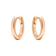 Minimal Mix Hoop Carrier Earrings in Sterling Silver Rose Gold Plated