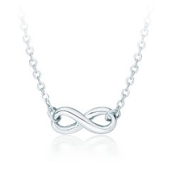 Infinity Petite Love Necklace Rhodium Plated